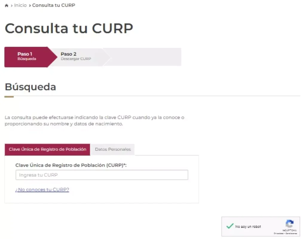 descargar curp gratis pdf para imprimir